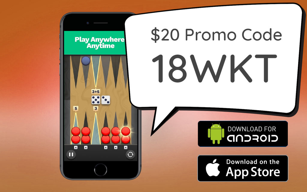 Backgammon Blitz Promo Code 6H6BU for Free $20 Bonus